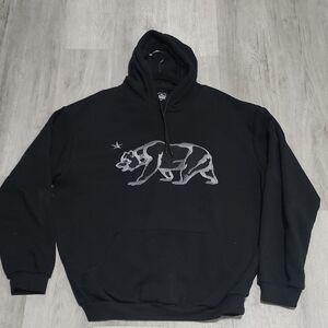 Original Deluxe Black Bear Graphic Hoodie